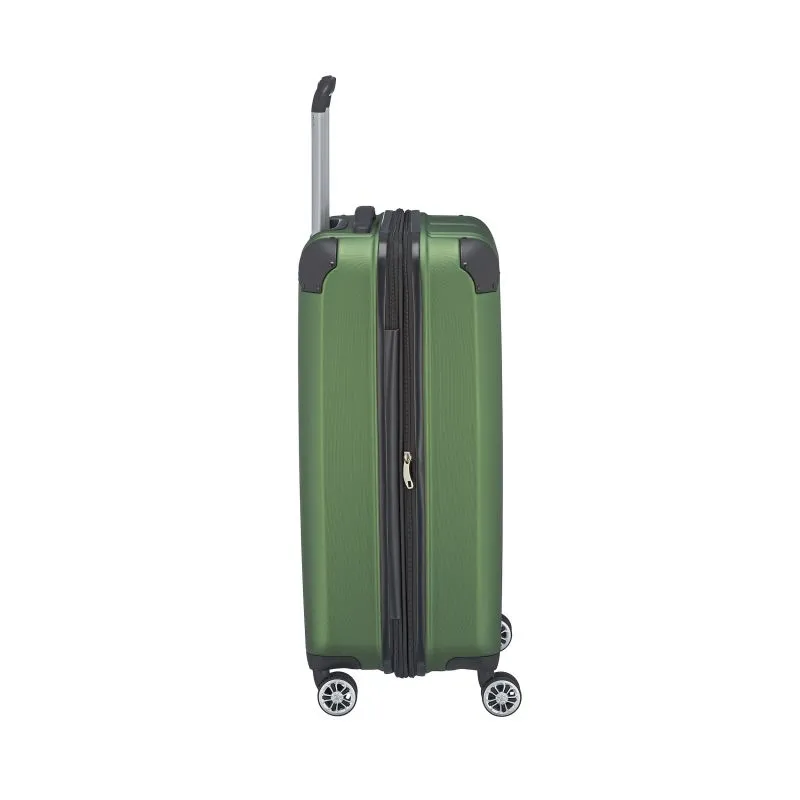 Travelite City Trolley mit 4 Rollen M 68cm EXP 78 Liter - Grün