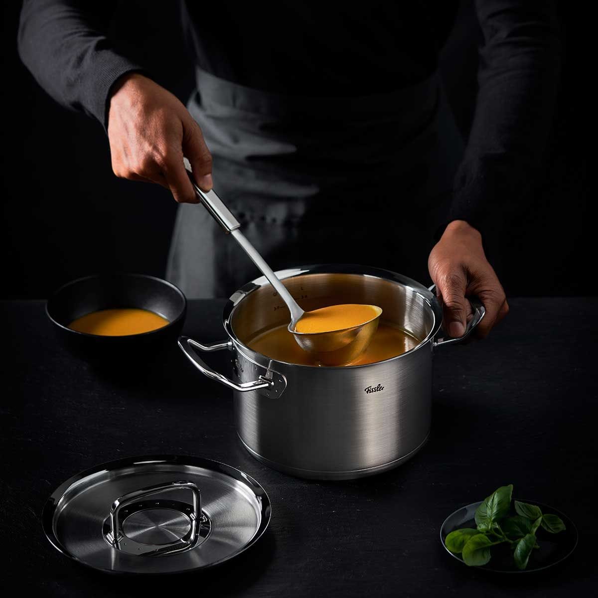 Original-Profi Collection® 3-teiliges Set aus Kochtopf,  Bratentopf und Stielkasserolle