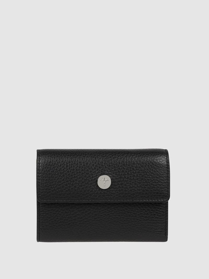 Portemonnaie in Leder-Optik Modell 'Chiara' - RFID-blocking in schwarz