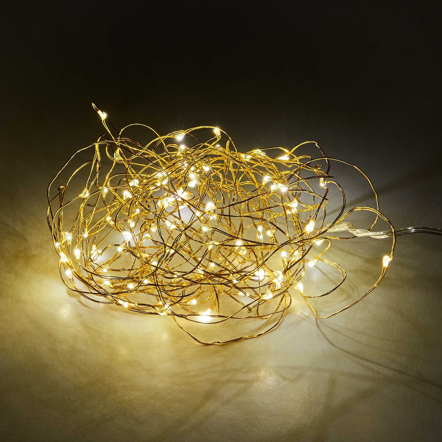 TWINE LIGHTS LED-Lichterkette 100 Lichter mit USB-Batteriefach