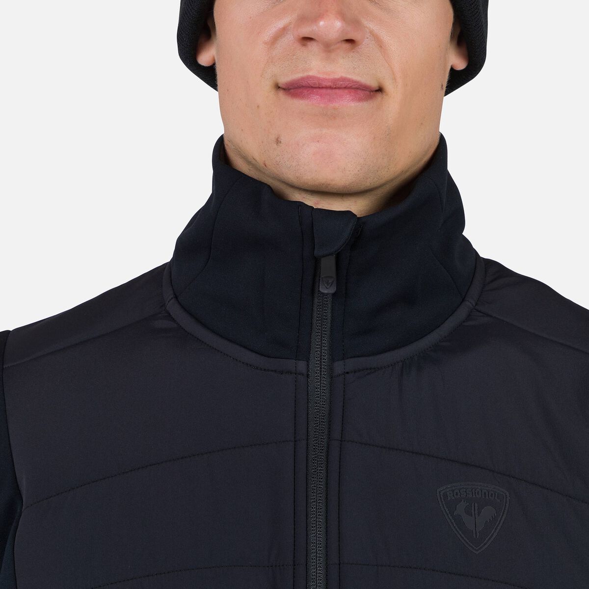 Herrenjacke mit durchgehendem Reißverschluss Classique Hybrid