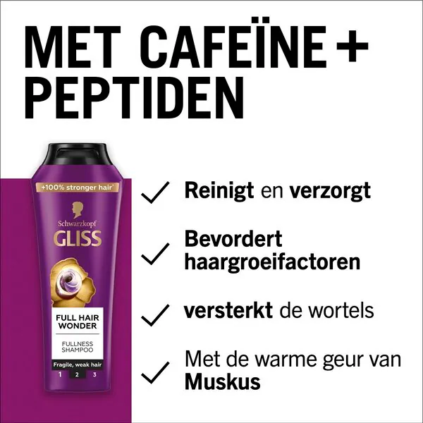 Gliss Full Hair Wonder dúsító sampon 250ml