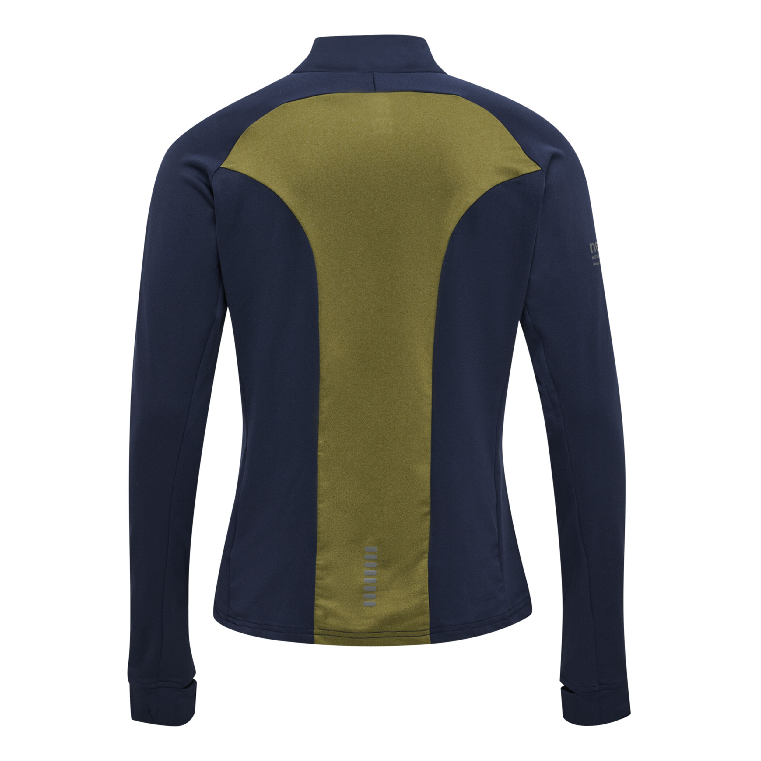 Half-Zip Longsleeve Herren - Dunkelblau, Oliv