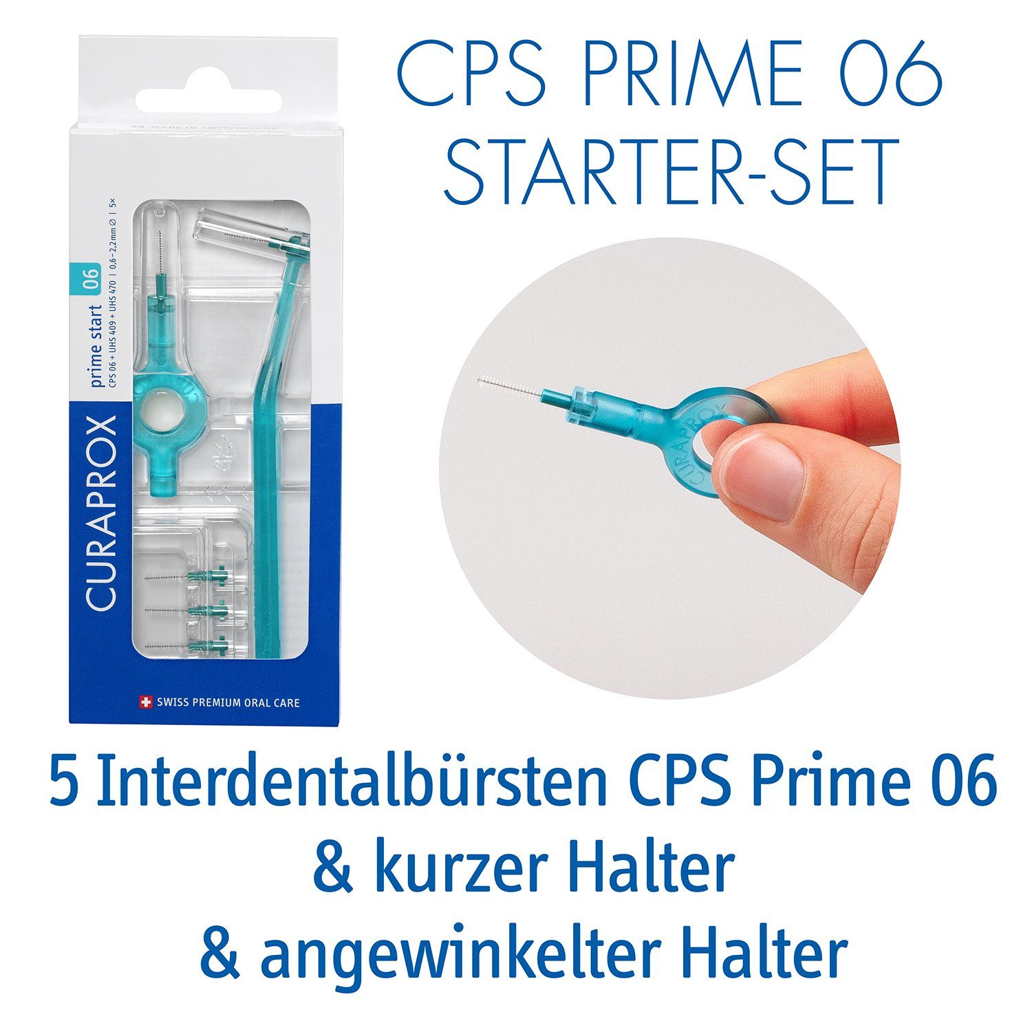 CURAPROX Interdentalbürsten Interdentalbürsten CPS prime Start Set, 5 Bürsten mit 2 Haltern