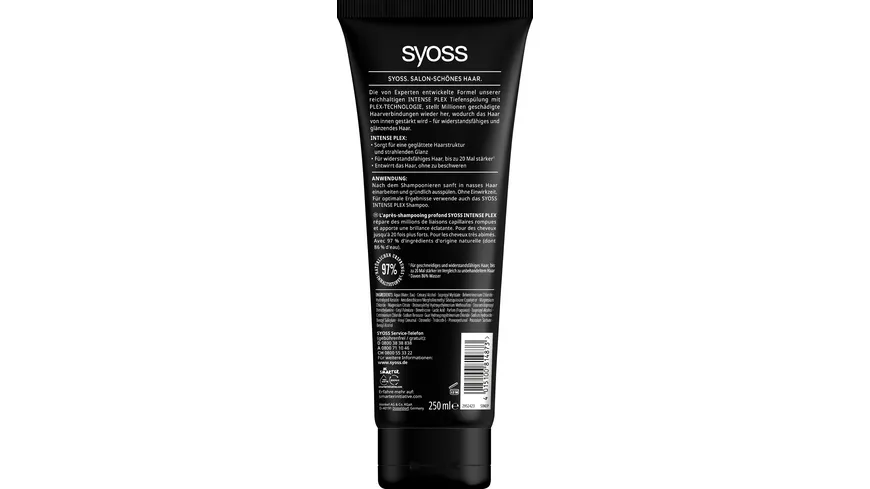 syoss Intense Plex Tiefenspülung 250 ml