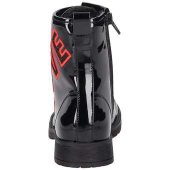 Puccetti Schnür Boots in schwarz
