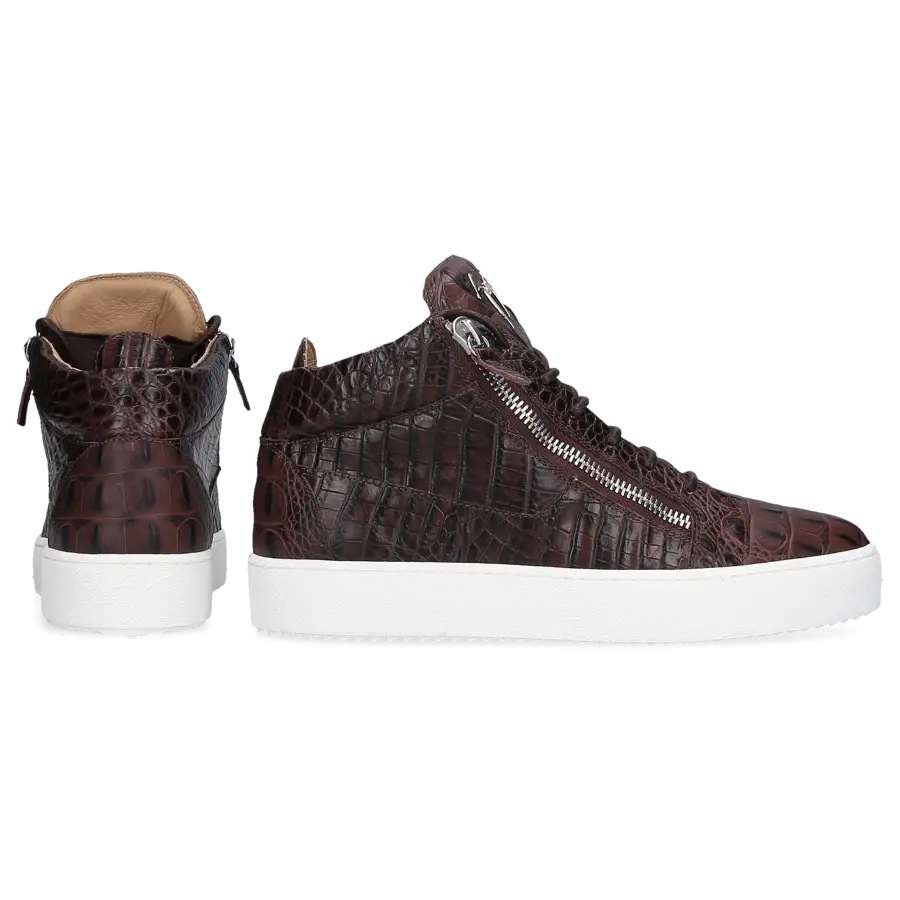 Giuseppe Zanotti - Sneaker high KRISS Kalbsleder - braun
