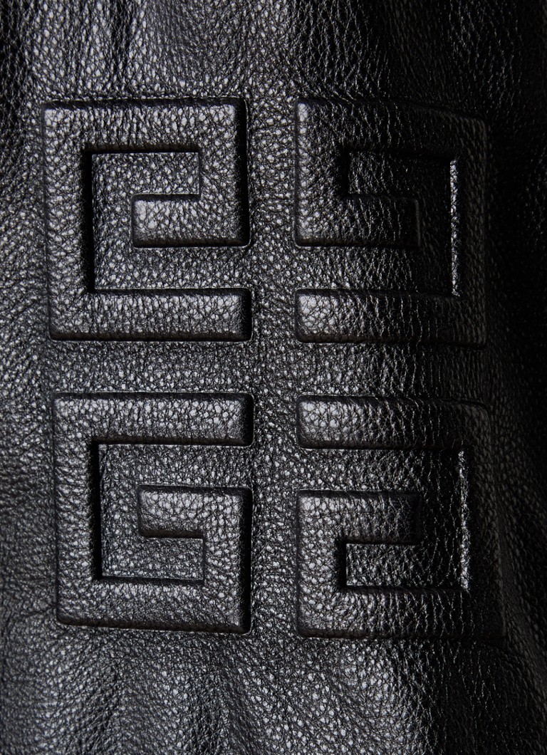 Zkrácená prošívaná baseballová bunda Givenchy z vlněné směsi s koženými detaily