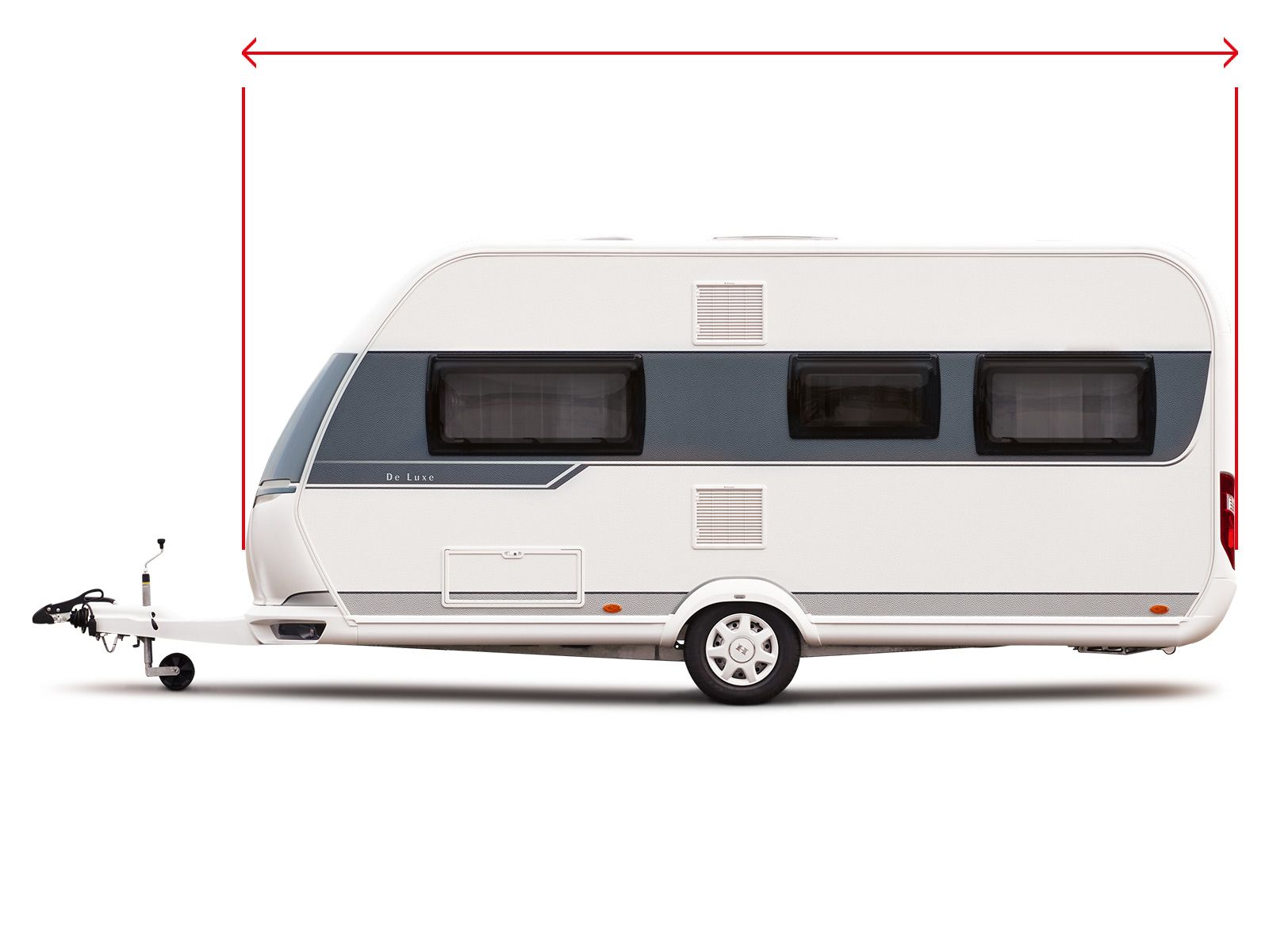 ProPlus 518 - 579 x 235 cm Luxe Wohnwagen Schutzhülle