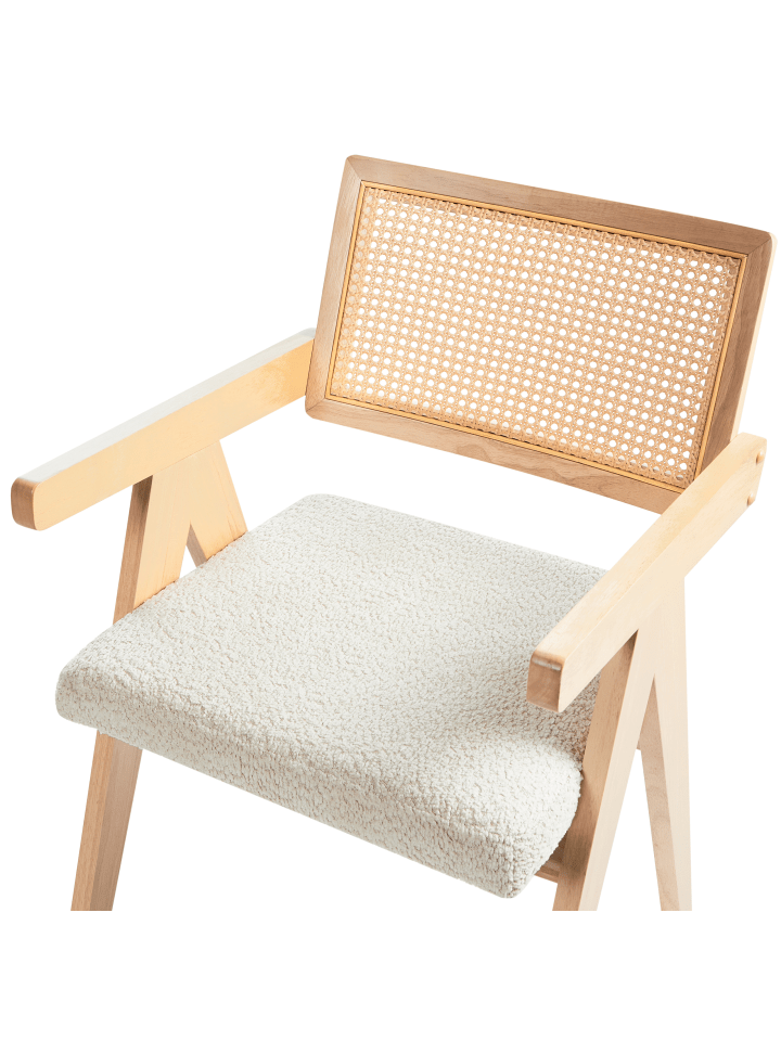 Beliani 2er-Set Esszimmerstuhl AVA in Braun/Beige günstig kaufen onesize