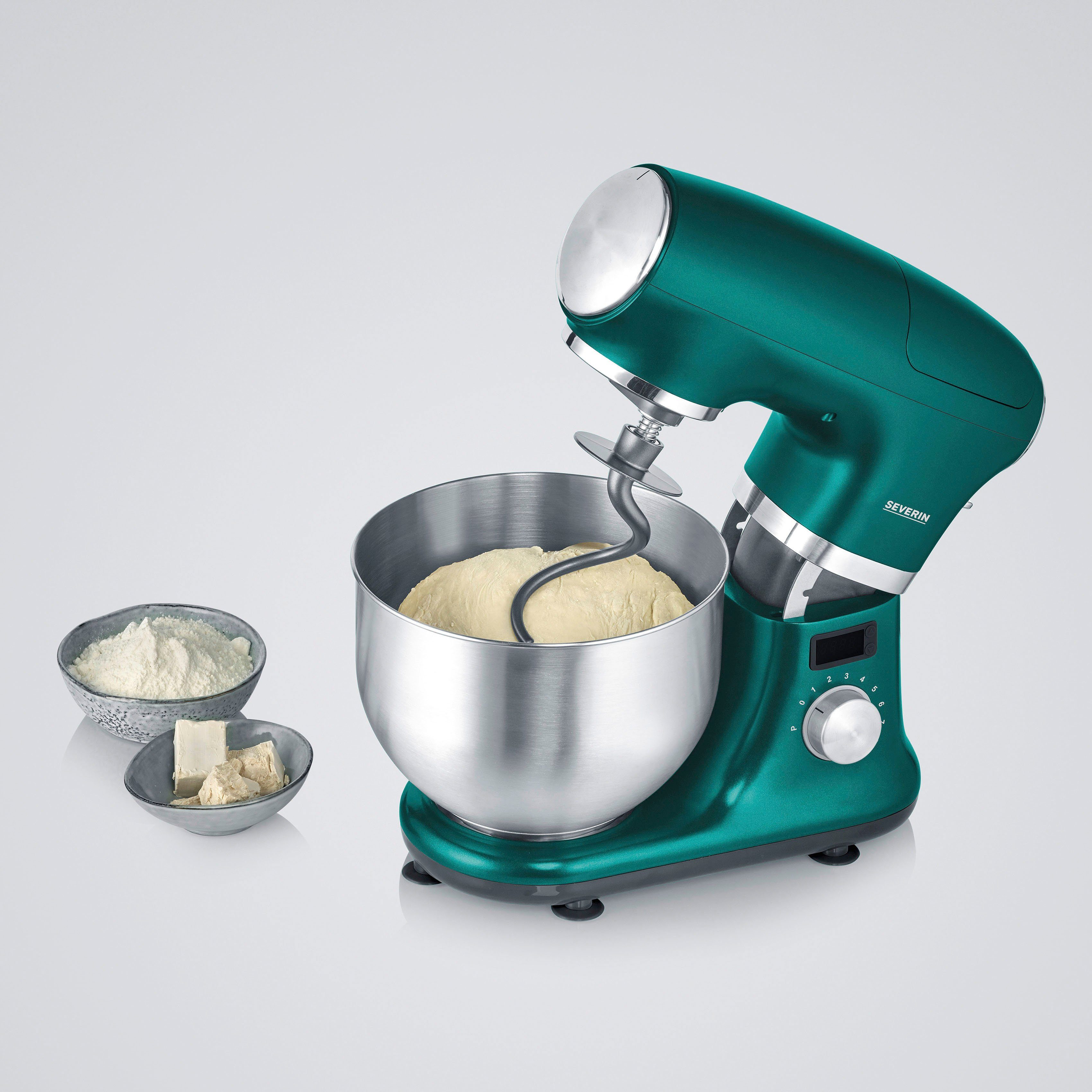 Severin Küchenmaschine 3896-088, 1000 W, 5,5 l Schüssel