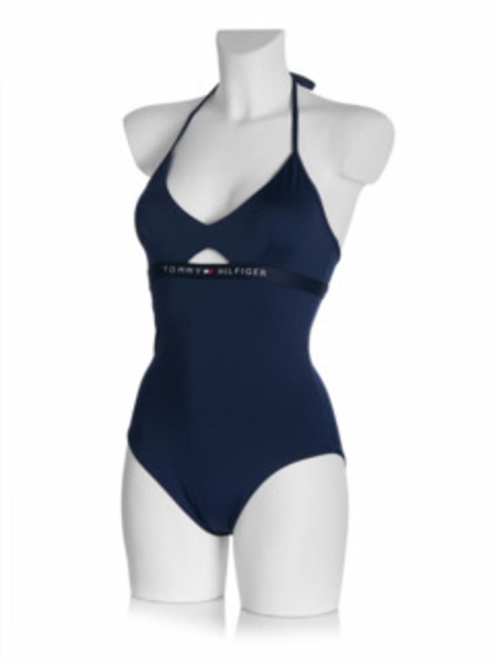 Tommy Hilfiger Badeanzug für Damen in blau in blau günstig kaufen XS