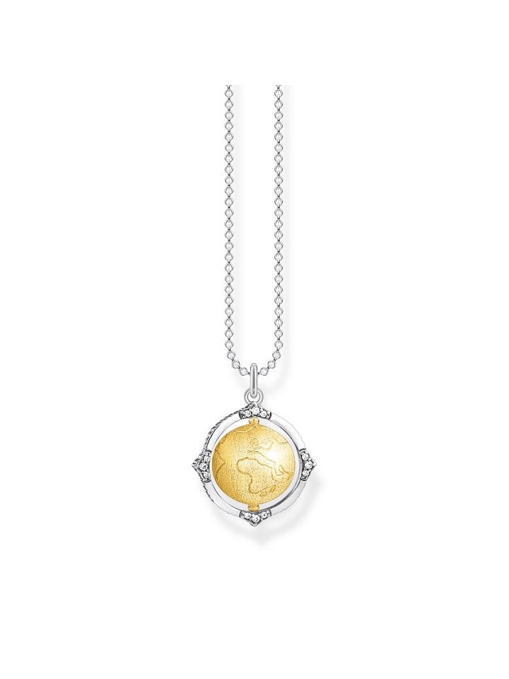 Thomas Sabo Kette in silberfarben, gelbgoldfarben, weiß günstig kaufen 42 cm