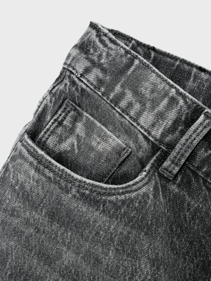 name it Wide Leg Jeanshose NKFROSE WIDE JEANS 9417-TK in dark grey denim günstig kaufen