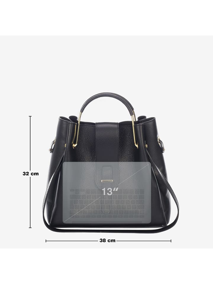 Lucca Baldi Leder-Henkeltasche 