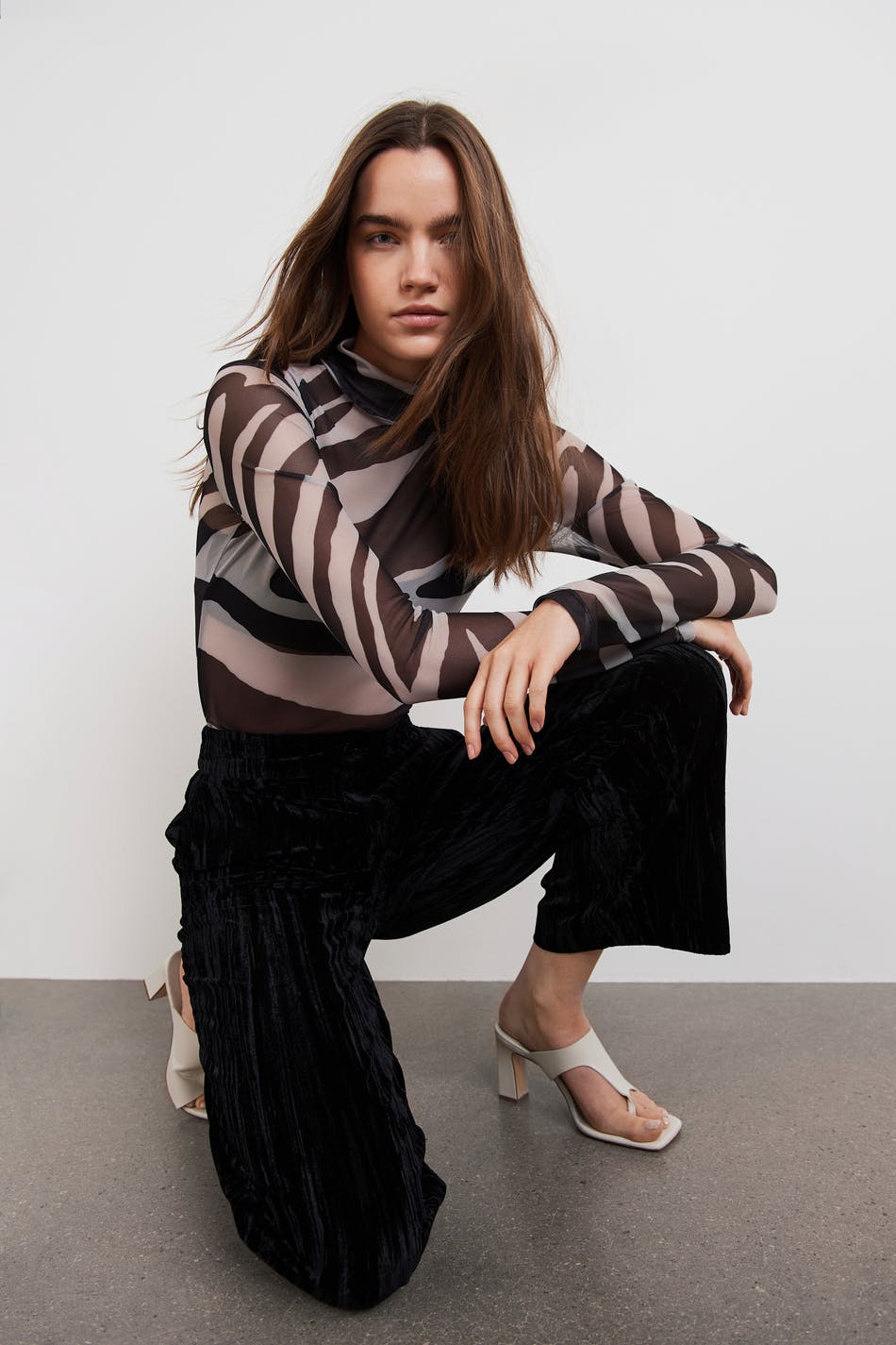 Jannice mesh top
