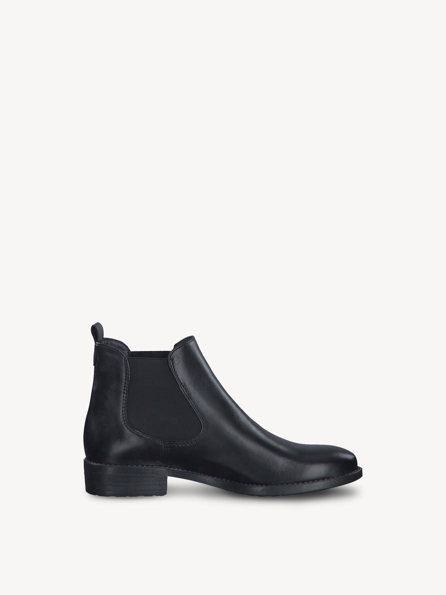 Bottine Chelsea en cuir - noir