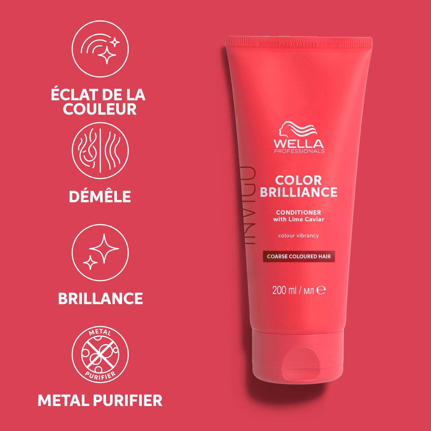 Wella Invigo Color Brilliance Après-Shampoing Protecteur de Couleur - Cheveux épais à normaux 200 ml