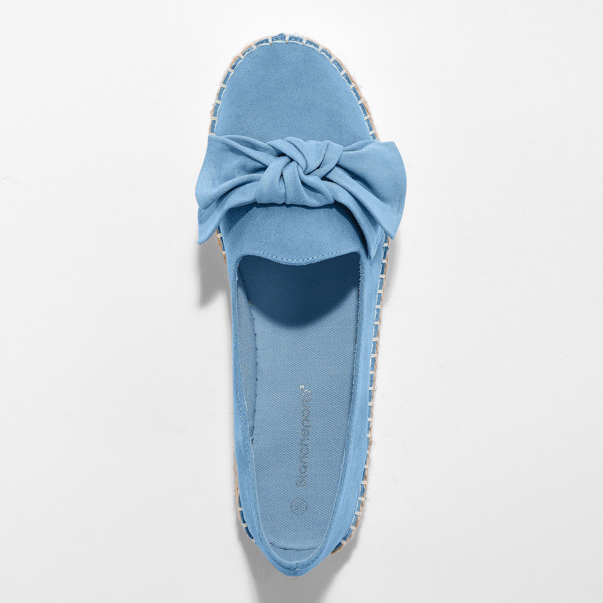 Mocassins espadrilles noeud à semelle corde crantée