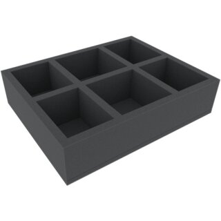 Feldherr 80 mm Full-Size Schaumstoffeinlage mit 6 Fächern