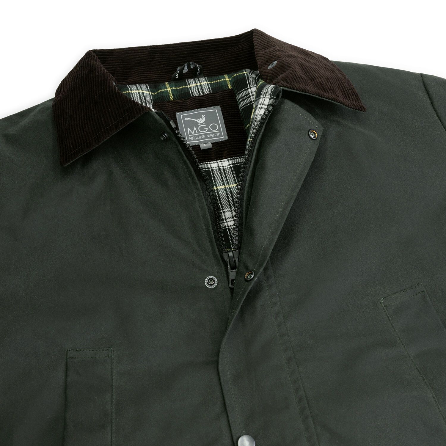 MGO Brandon Olive Herren Wachsjacke
