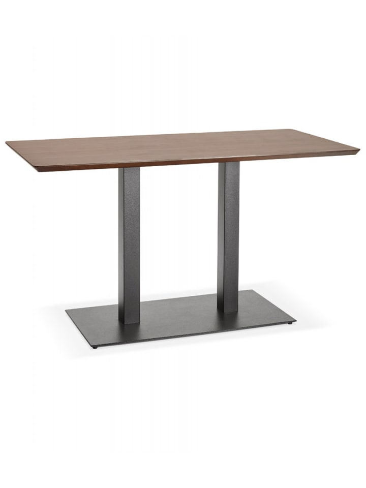 KADIMA DESIGN Esstisch Holz Metall Braun Schwarz | Modern Industrial in Braun günstig kaufen