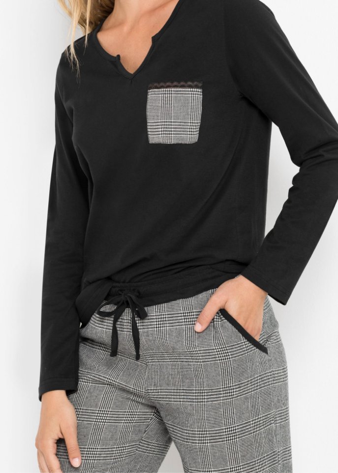 Pyjama mit Flanellhose