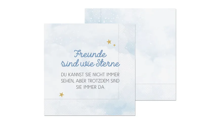 Geschenk für Dich Serviette Freunde