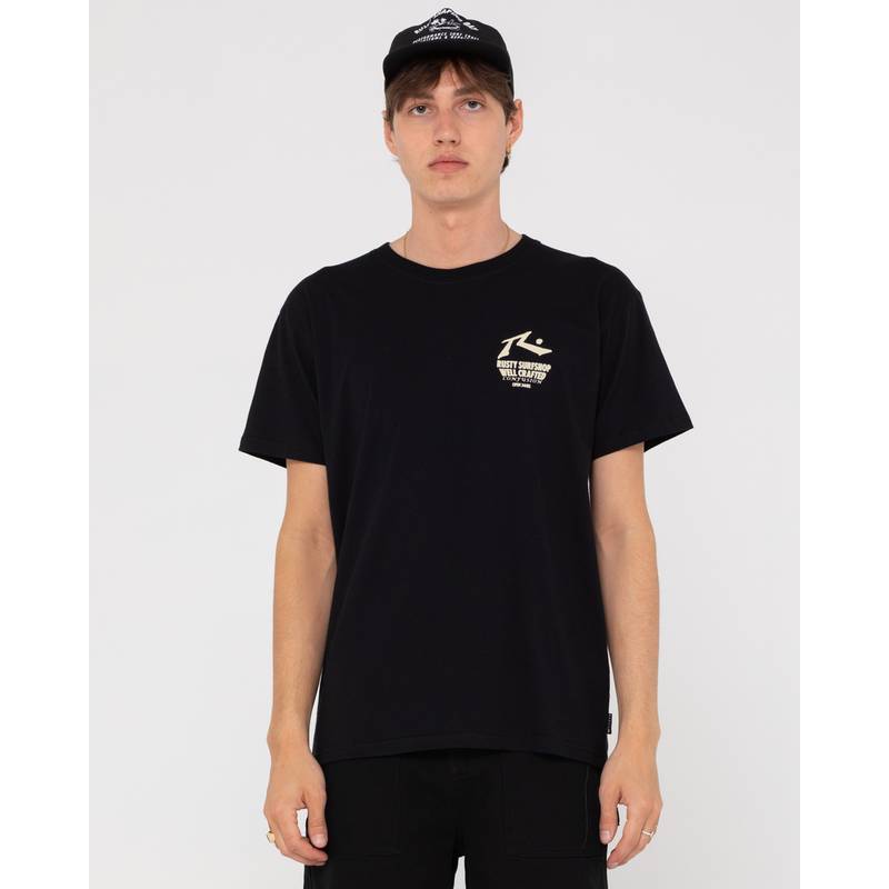RUSTY SHAPE SHOP MERCH SHORT SLEEVE TEE T-Shirt Herren