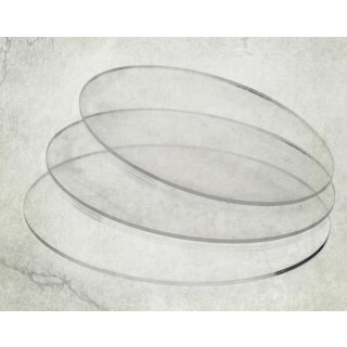 Clear Acrylic Bases: Oval 170x105mm (3)