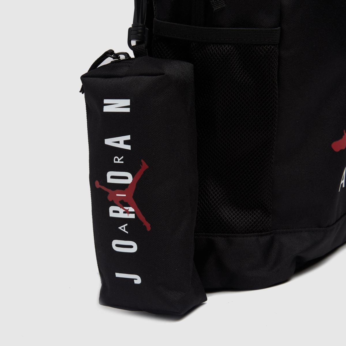 Nike Jordan svart & röd barnryggsäck med fodral för Jordan