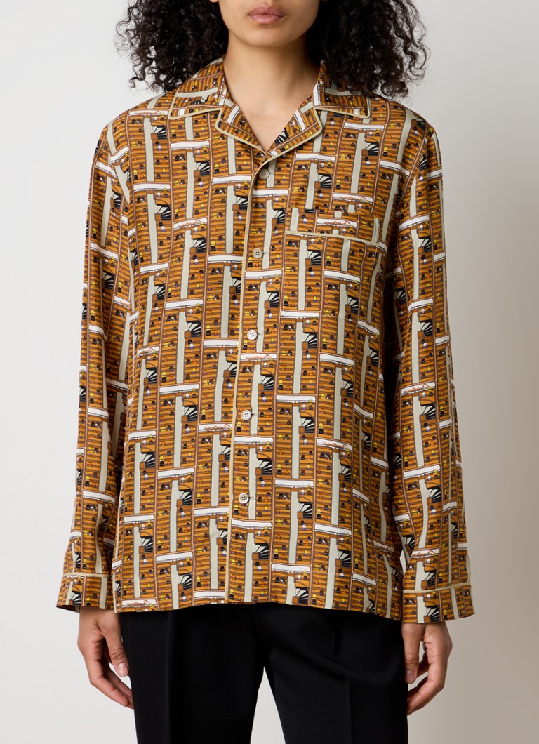 Burberry  Blouse van zijde met grafische print