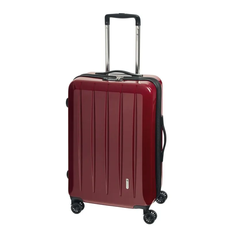 Check.IN 3-tlg. Kofferset LONDON 2.0 mit 4 Rollen - carbon rot