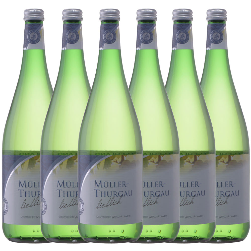 Moselland Peter Mertes Müller-Thurgau Qualitätswein Deutschland lieblich - 6er Karton