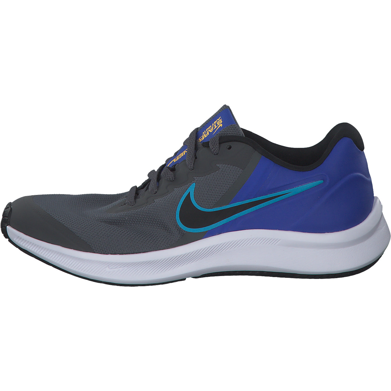 Nike Star Runner 3 DA2776 M, Sneakers Low, Herren, iron grey/black-blue lightning