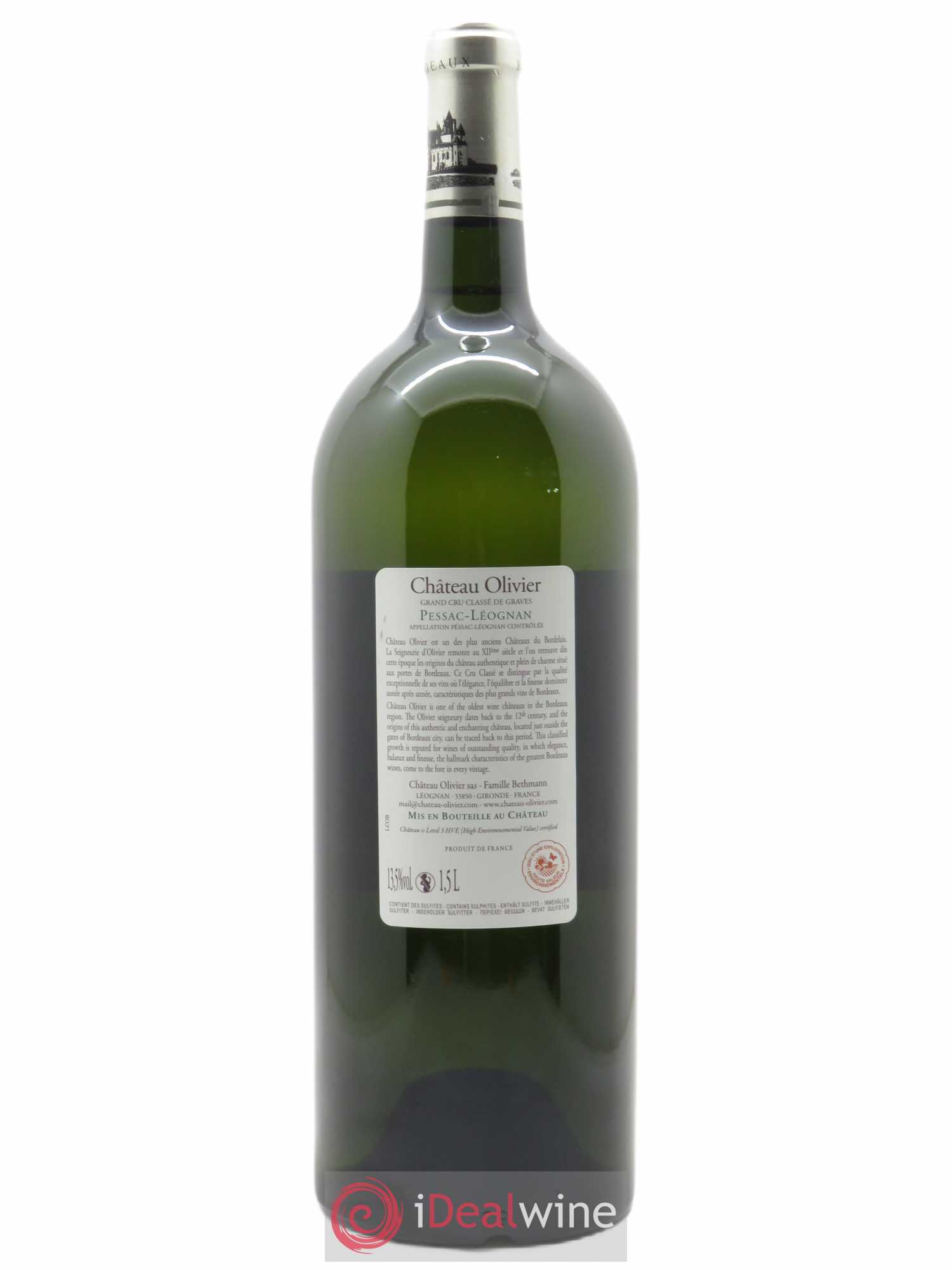 Château Olivier Cru Classé de Graves (CBO à partir de 6 bts) 2019 - Lot de 1 Magnum
