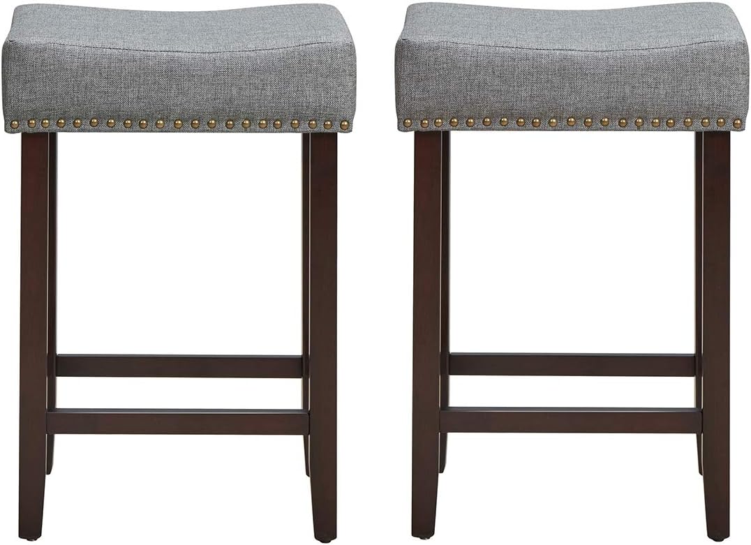 Costway 2er Set Barhocker Hochhocker, Thekenhocker ohne Lehne