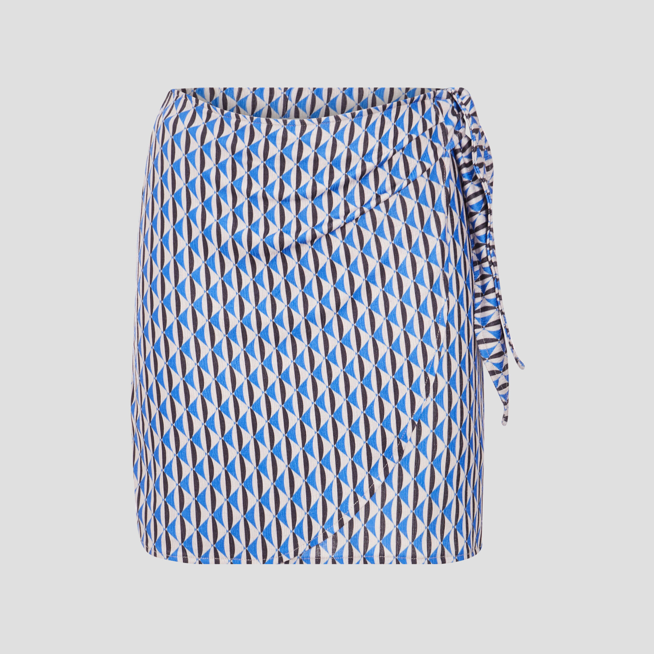 Jupe droite avec noeud gris femme | Cache Cache