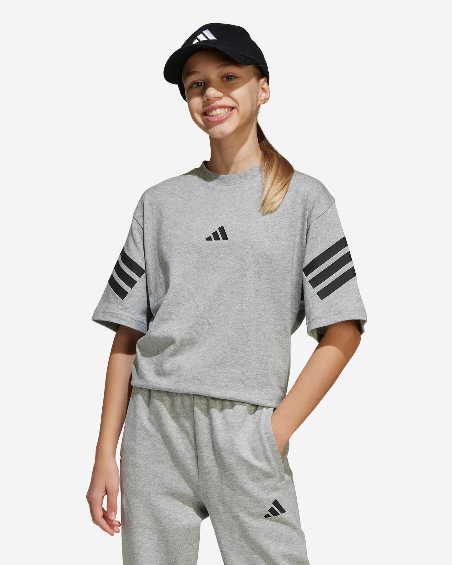 T-shirt Adidas Boxy 3stripes Jr JN8087