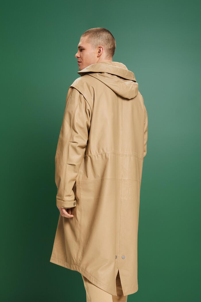 Multifunktionaler Parka aus Leder