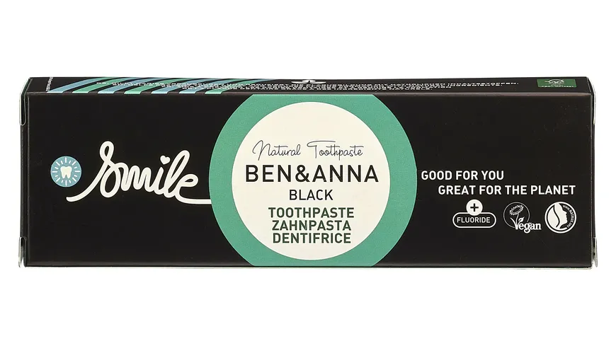 BEN&ANNA Zahnpasta Alutube Black 75 ml