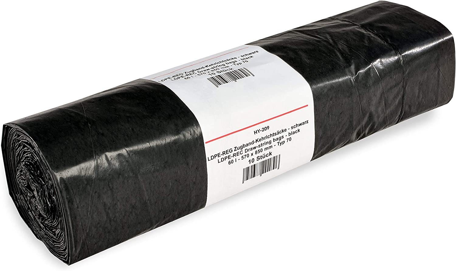 Hypafol Müllbeutel Typ 60 mit Zugband, 35 - 60 Liter I stabil & reißfest