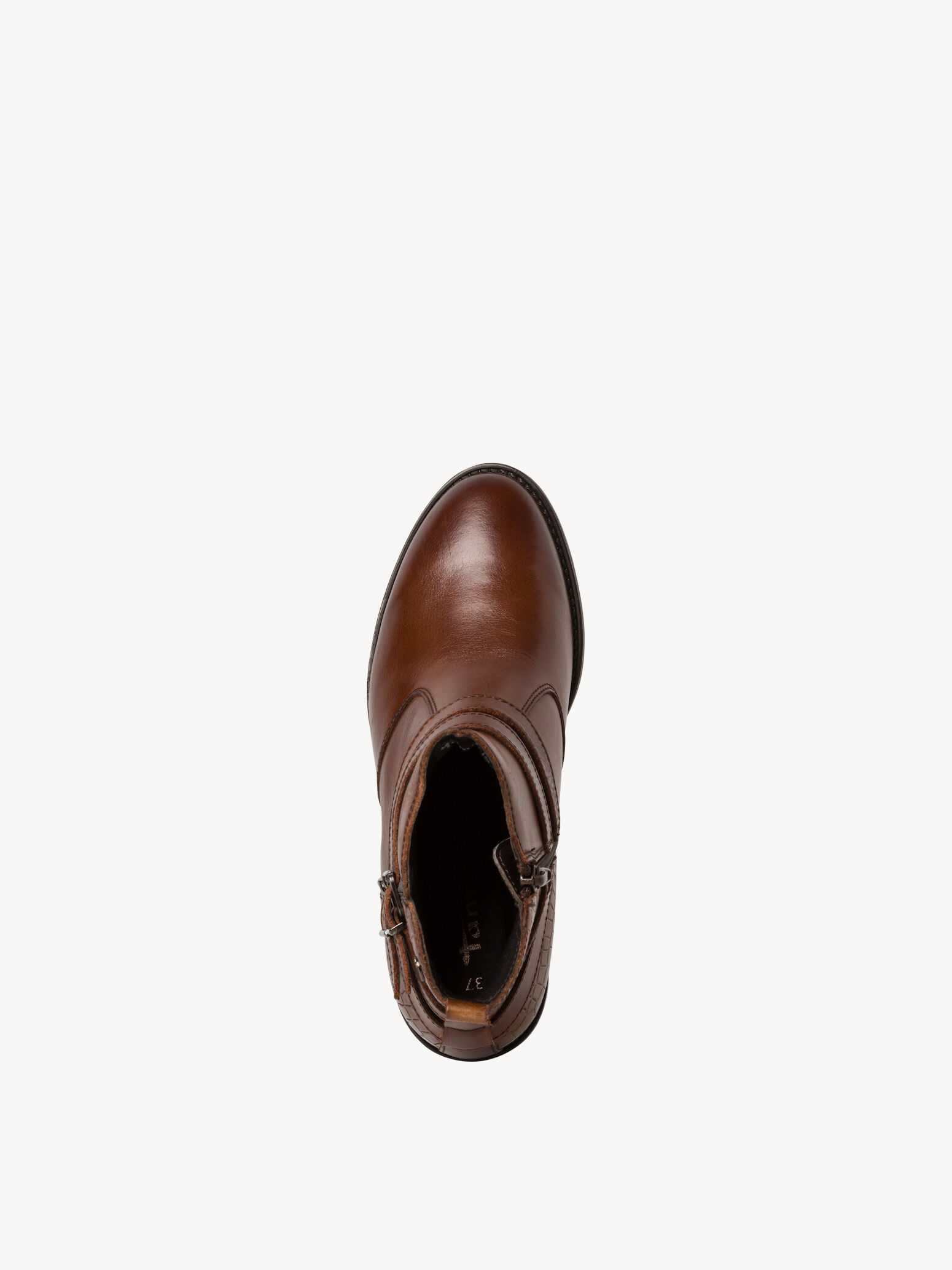 Bottine en cuir - marron
