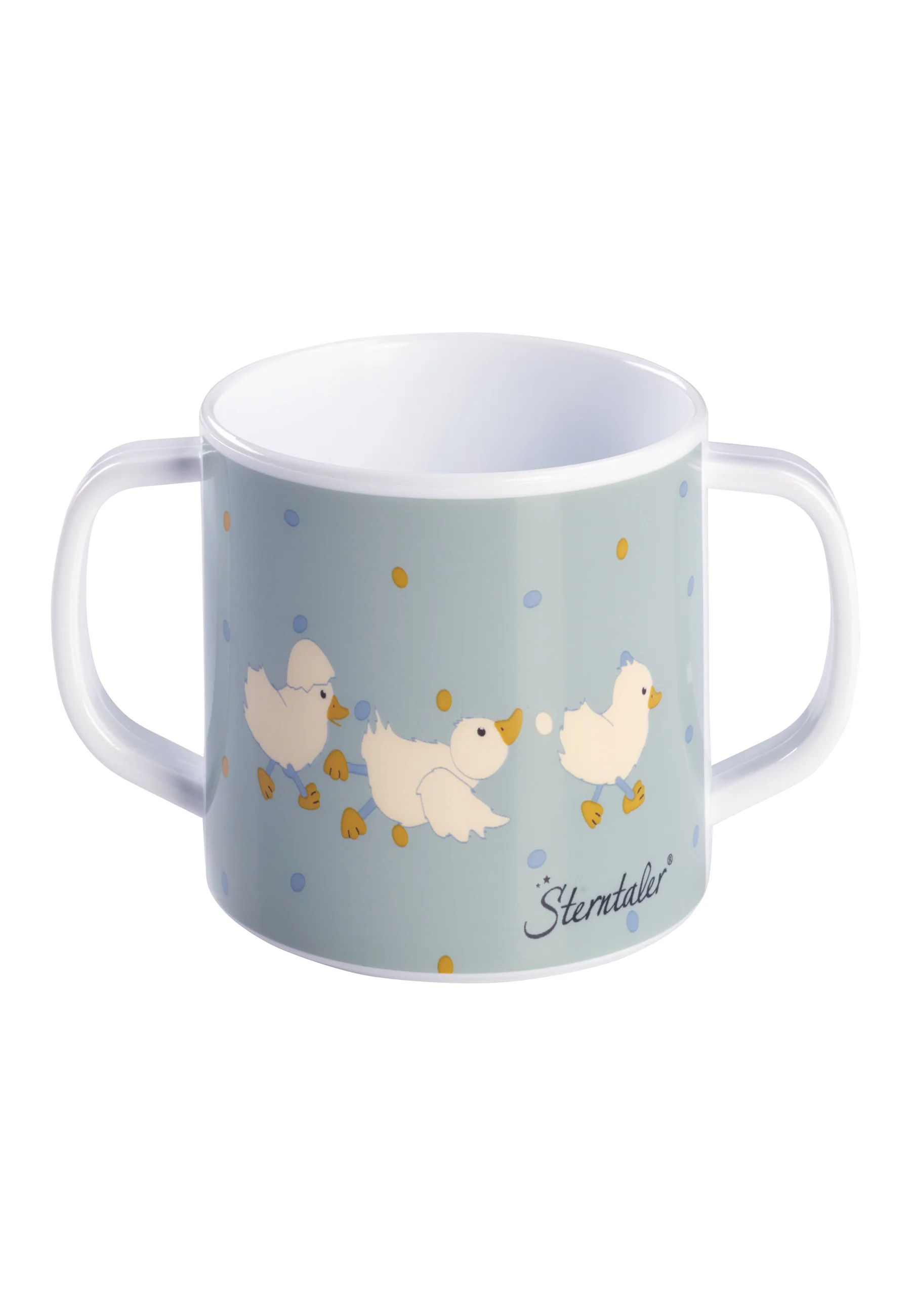 Trinklerntasse mit Trinkaufsatz, Ente Edda