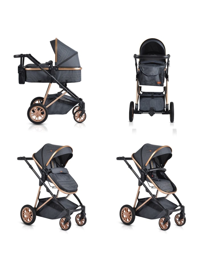 Moni Kinderwagen Midas 2 in 1 in schwarz günstig kaufen onesize