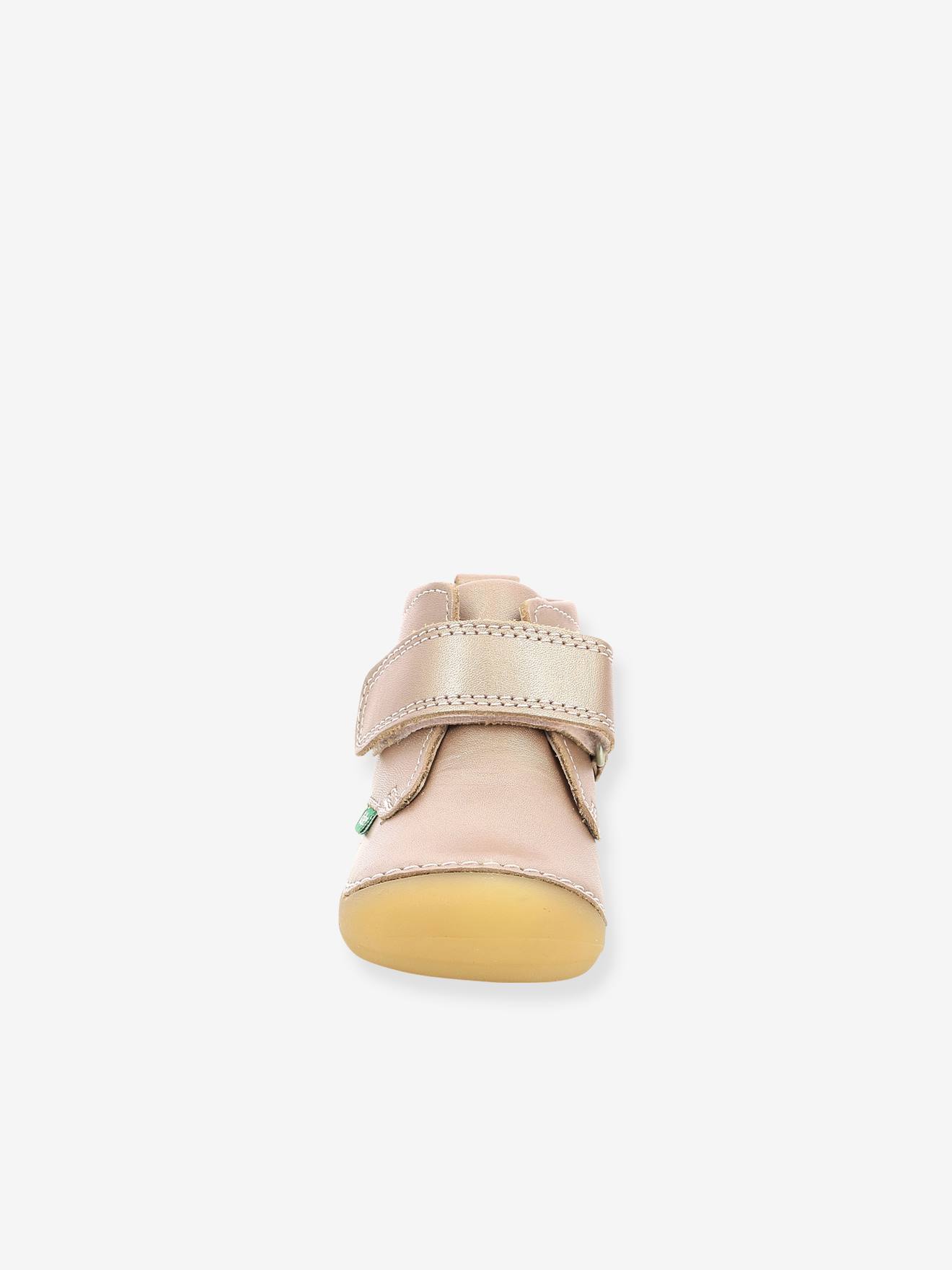 Bottillons cuir bébé Sabio 584344-10 KICKERS® 1ers pas rose