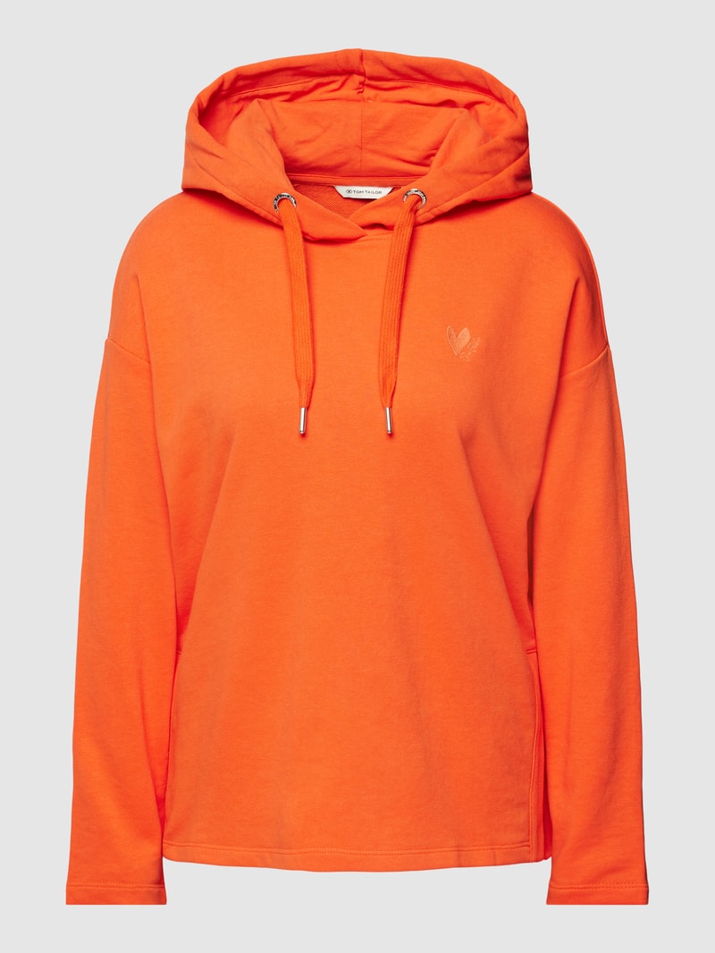 Hoodie mit überschnittenen Schultern in rot