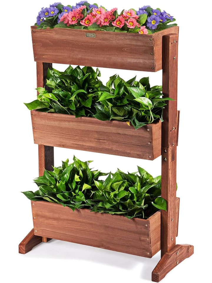 COSTWAY 3 Etage Hochbeet neigbar in Braun günstig kaufen onesize