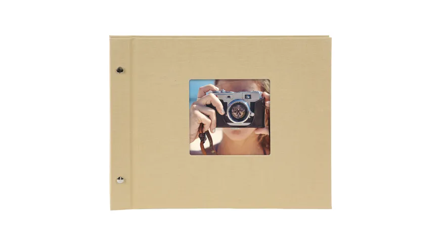 goldbuch Schraubalbum Bella Vista Beige, 30x25cm, 40 schwarze Seiten - erweiterbar