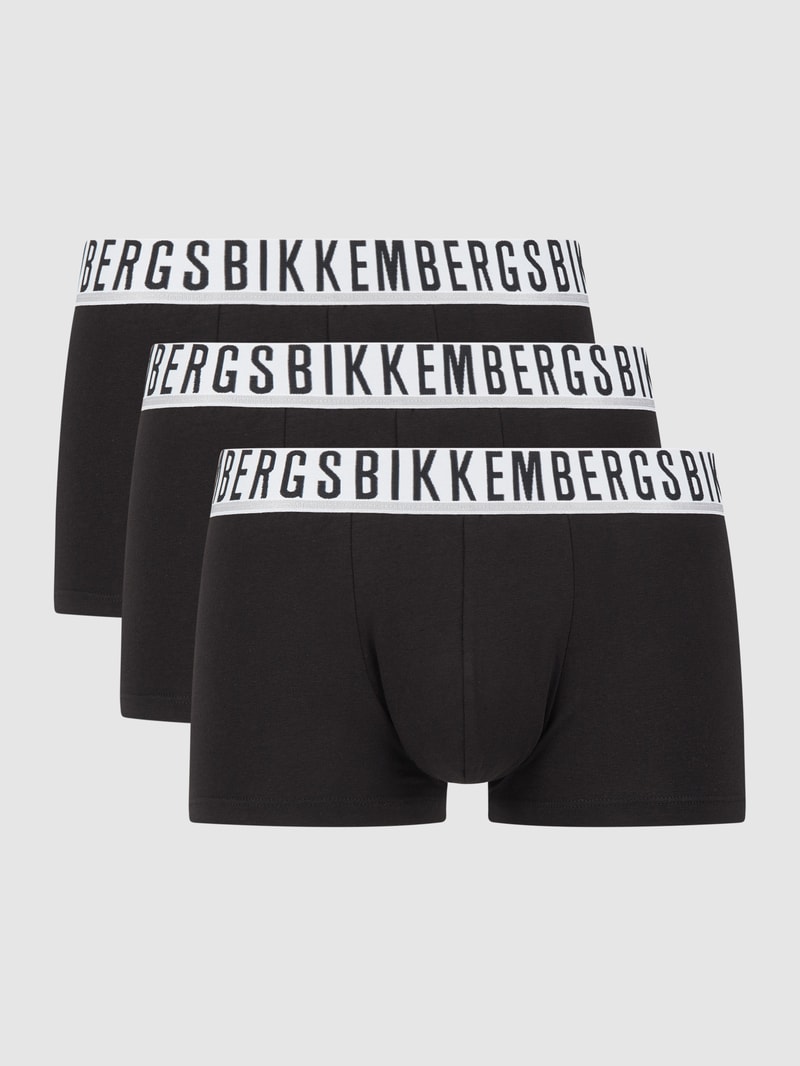Trunks mit Stretch-Anteil im 3er-Pack in schwarz